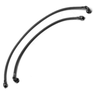 Tubo flexible de teflón con trenzado exterior en acero inoxidable de 3/8" SAE de 470 mm. recto-recto