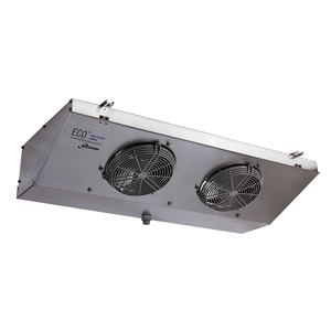 Evaporador techo ECO GME 42EL7 ED con separación de aleta 7mm, 2 hélices Ø250mm y desescarche eléctrico