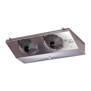 Evaporador techo para CO2 CGS 21FL7 ED con separación de aleta de 7mm, hélice Ø200 mm y desescarche eléctrico