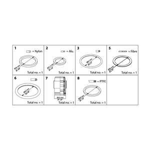 Kit juntas para reparación DANFOSS SVA-ST80 148B6065