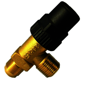 Válvula Angular CASTEL invertida 6120E/33 NPTxSAE 3/8" 120 bar