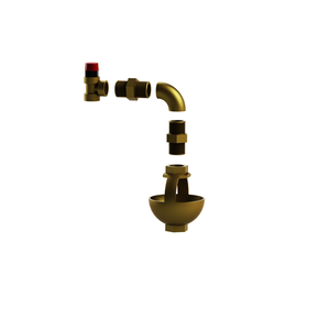 Machón latón rosca 1/2" M-M GAS-GAS