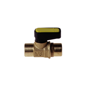 Válvula a bola reducidas 1/8" NPT AMARILLA