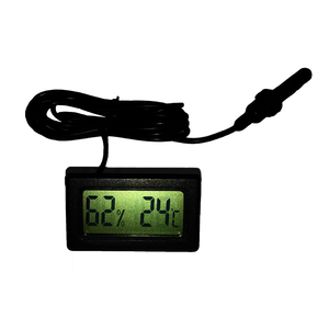 Termo-higrómetro digital panelable -50 a +70ºC color negro