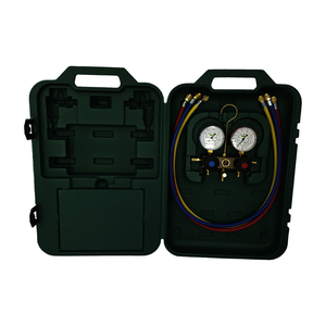 Maletín  de analizadores de baja y alta con válvulas, conexiones y mangueras de carga para  R290, R600 y R600a