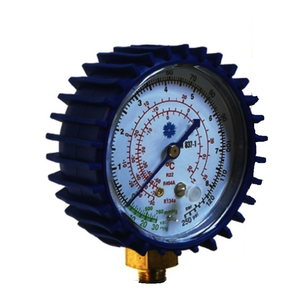 Manómetro de baja presión de Ø 80 mm amortiguado sin glicerina 125-P/2 para R-22,R-134a y R-404A