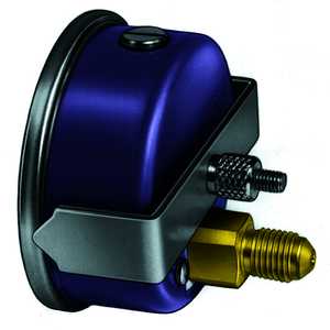 Manómetro de baja presión de Ø 68 mm con glicerina MPG-250-SH/2 para R-134a,R-404A y R-507A. Conexión 1/4