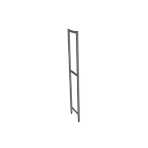 Escalerilla de aluminio anodizado FERMOSTOCK 1675x360mm.