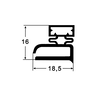 Tira (3 Mts) Burlete en PVC magnética UR-200