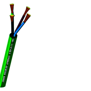 Rollo de 100 m de cable manguera eléctrico verde 4x1,5 RZ1-K06